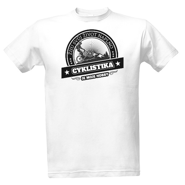 Tričko s potiskem Moje hobby-Cyklistika